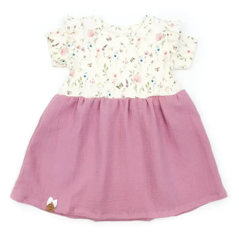 Kleid | lang- & kurzarm | Rippjersey Spring Flowers Kleid | lang- & kurzarm | Rippjersey Spring Flowers