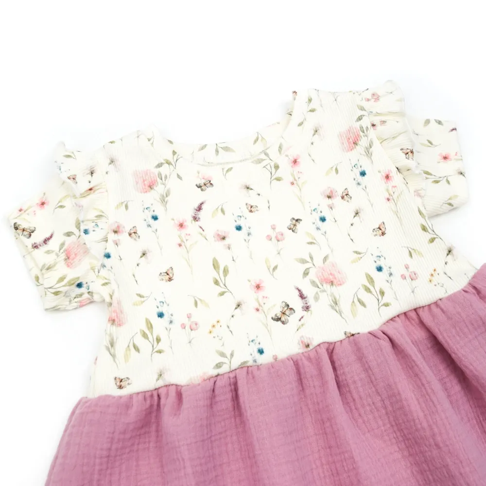 Kleid | lang- & kurzarm | Rippjersey Spring Flowers