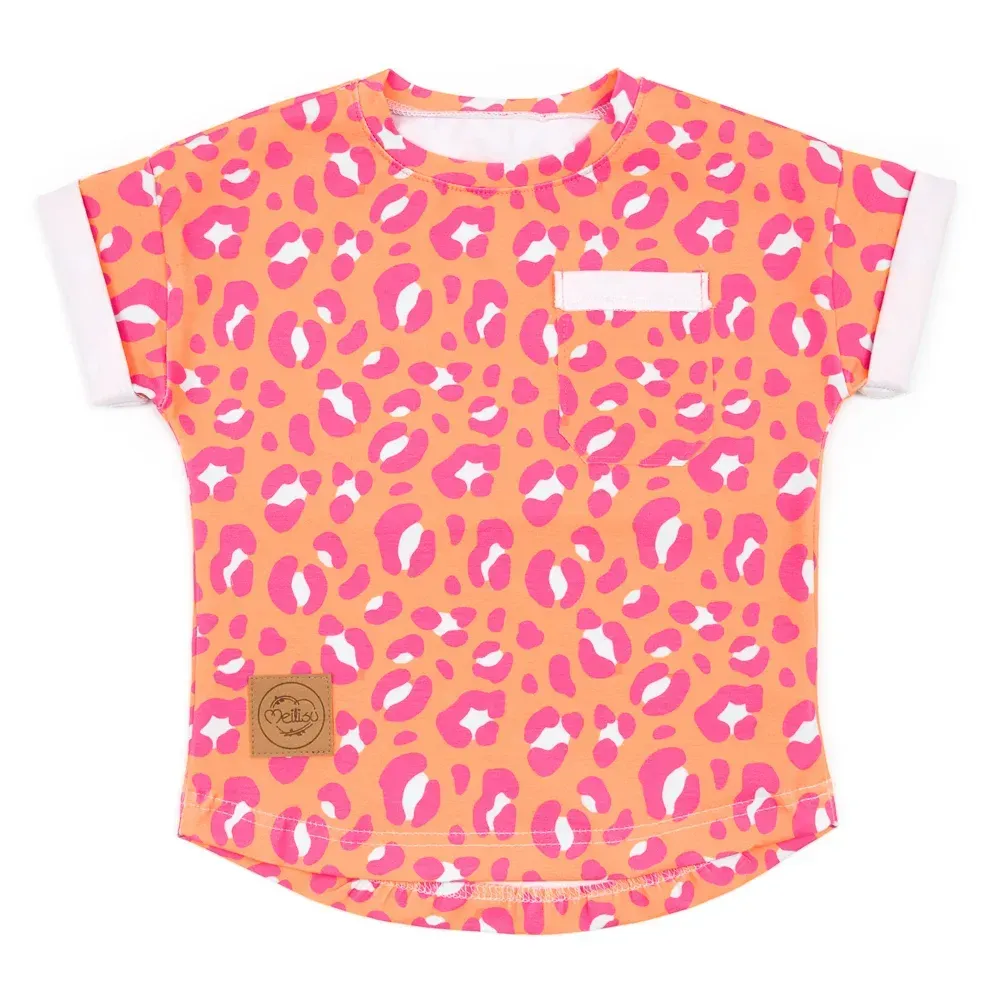 Oversized T-Shirt | Pink Leopard