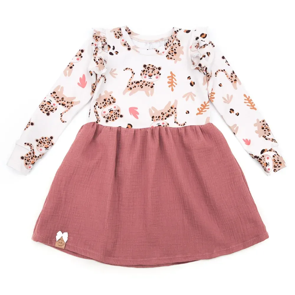 Kleid | lang- & kurzarm | Leopardin Luna