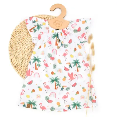 Sommerkleid | MUSSELIN | Flamingoparty Sommerkleid | MUSSELIN | Flamingoparty
