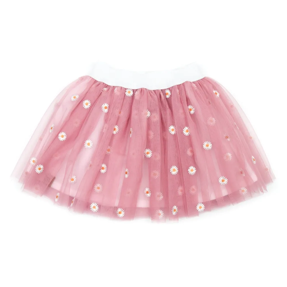 Outfit Mädchen | Einschulung 2026 | DAISY | Tüllrock & Shirt | altrosa