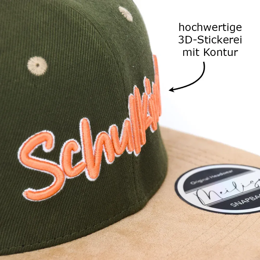 Snapback Cap | Schulkind | 3D Stickerei
