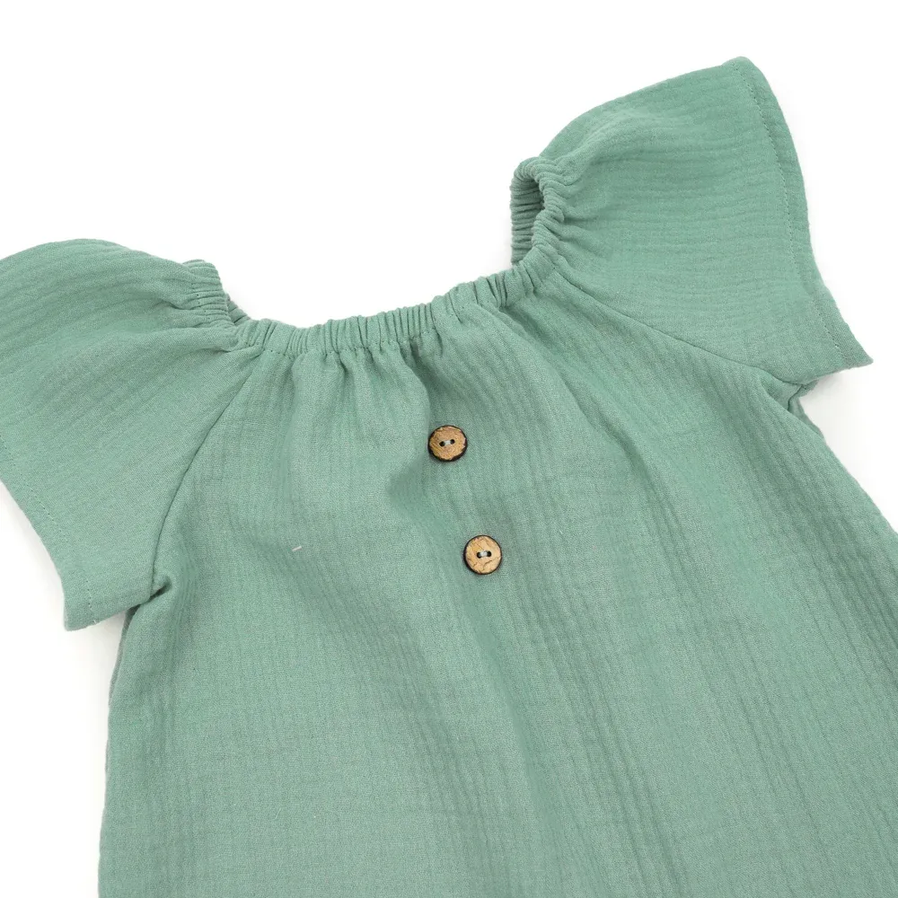 Sommerkleid | Musselin | unifarben