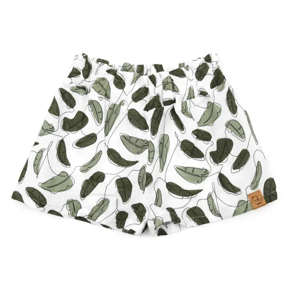 Paperbag Shorts | Musselin | Leaves & Lines