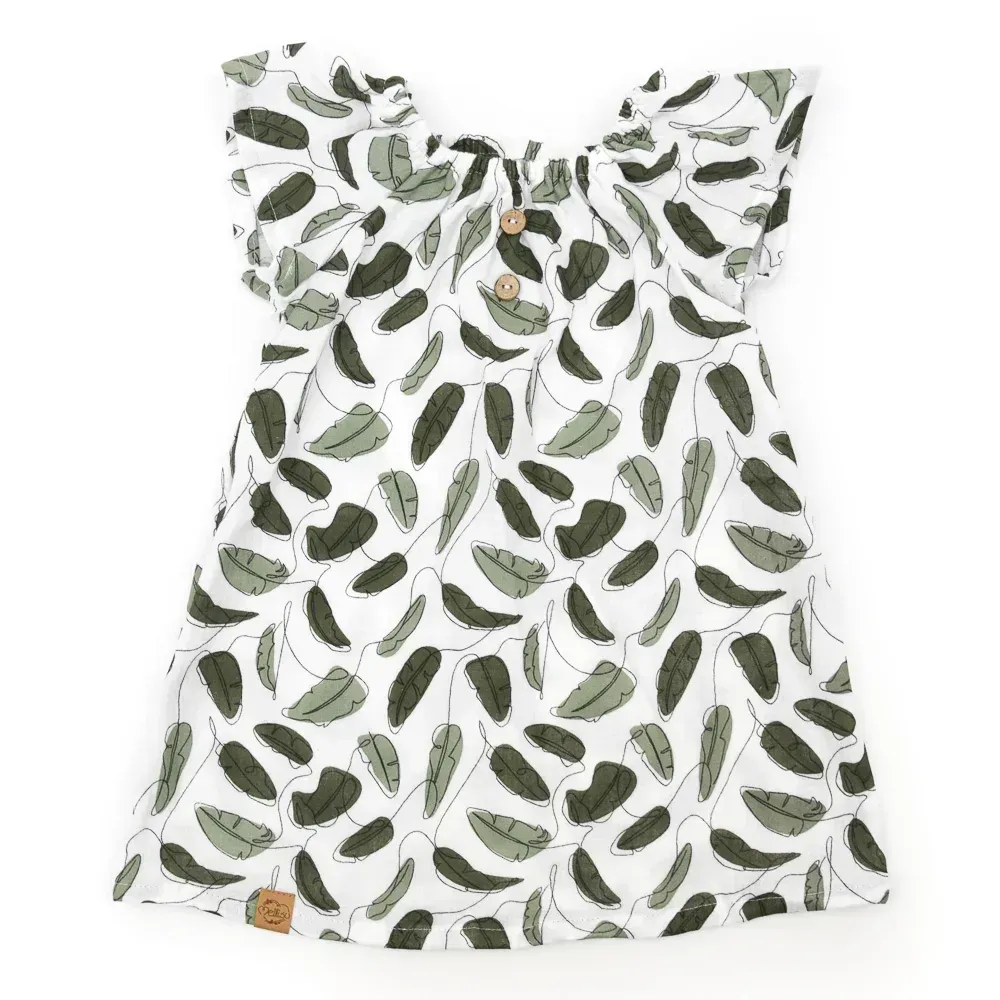 Sommerkleid | Musselin | Leaves & Lines