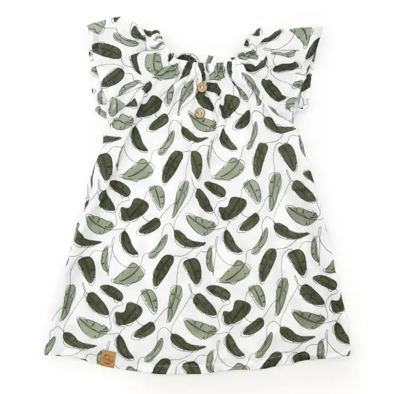 Sommerkleid | Musselin | Leaves & Lines