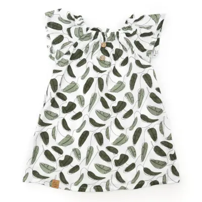 Sommerkleid | Musselin | Leaves & Lines Sommerkleid | Musselin | Leaves & Lines