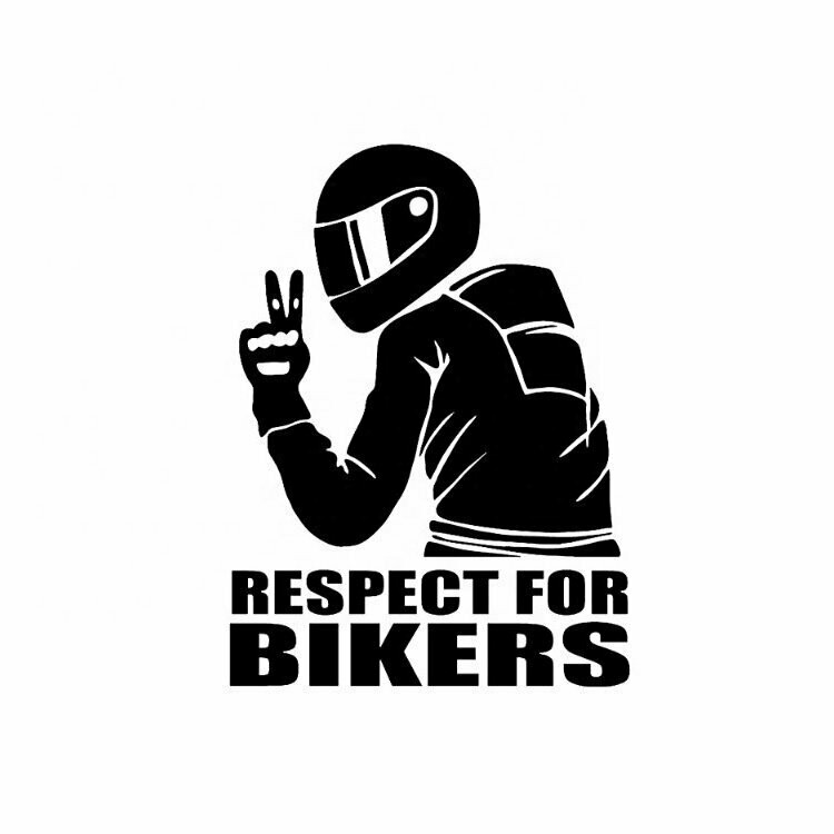 Aufkleber Aufkleber "Respect for Bikers" schwarz