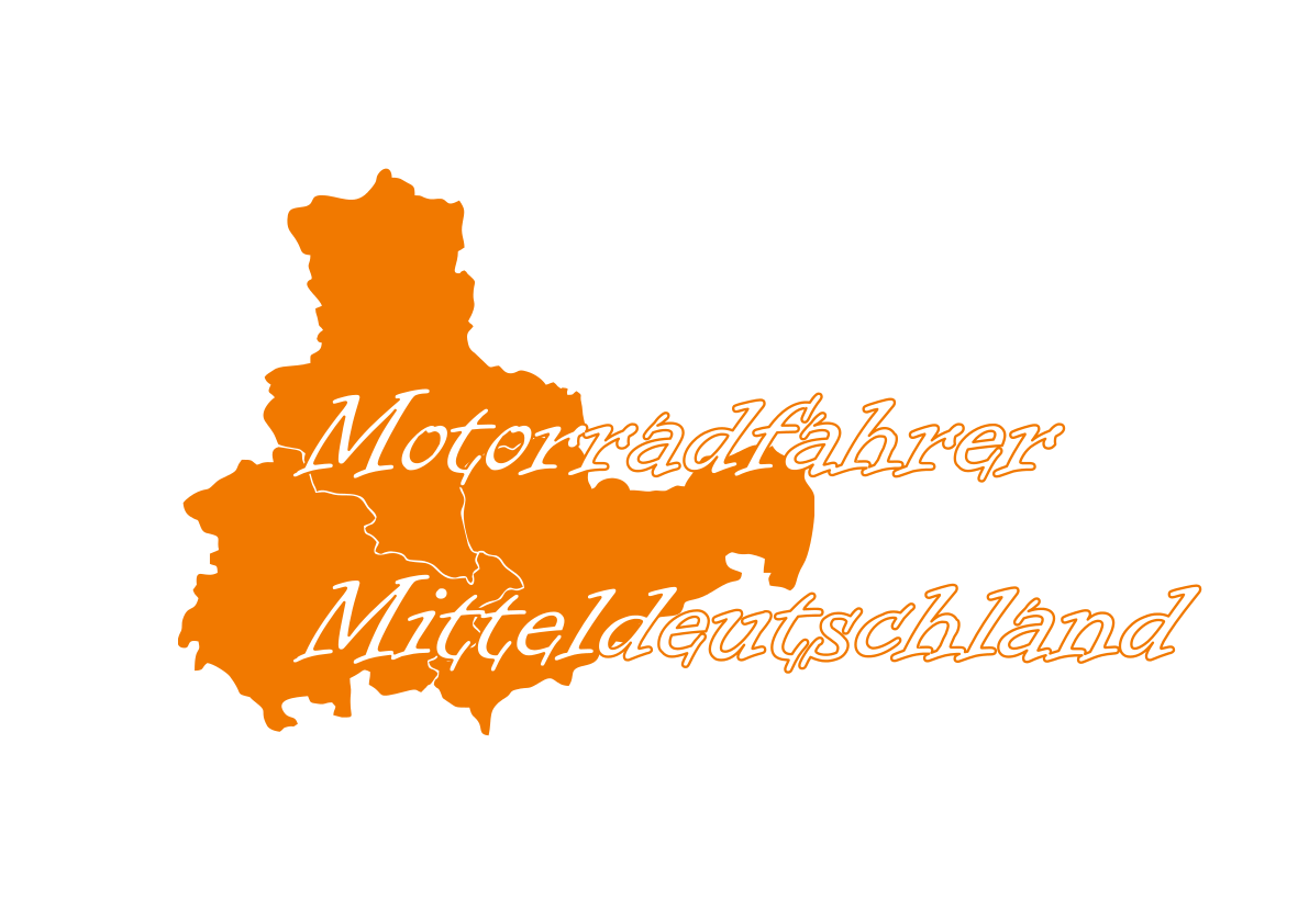 Aufkleber "Motorradfahrer Mitteldeutschland"