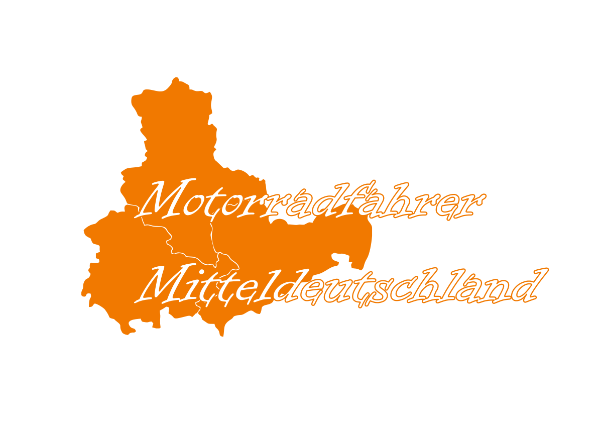 Aufkleber "Motorradfahrer Mitteldeutschland" 50cm