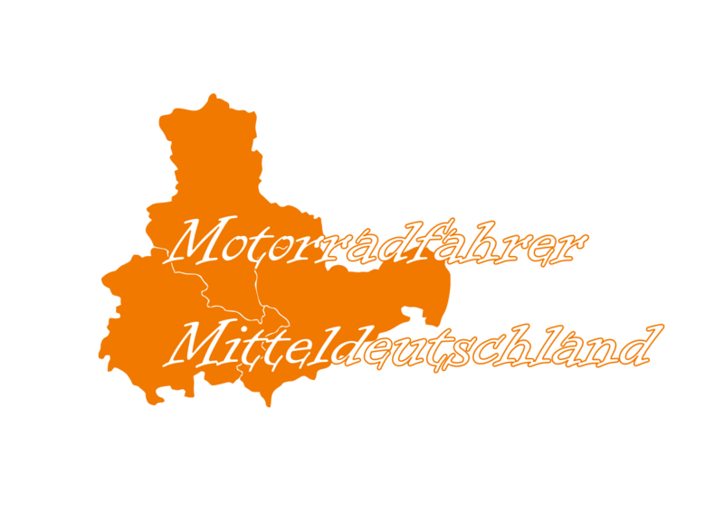 Aufkleber "Motorradfahrer Mitteldeutschland"