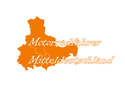 Aufkleber "Motorradfahrer Mitteldeutschland"