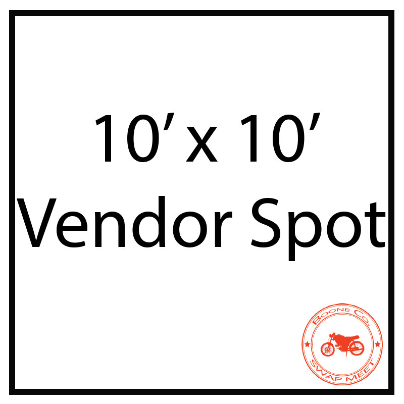10&#39;x10&#39; Vendor Spot