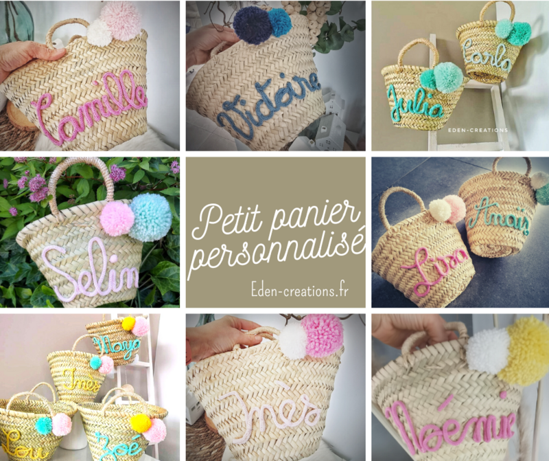 Panier osier a personnaliser 2025