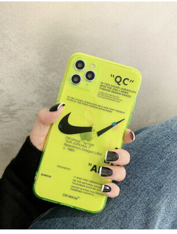 Yellow neon Nike case