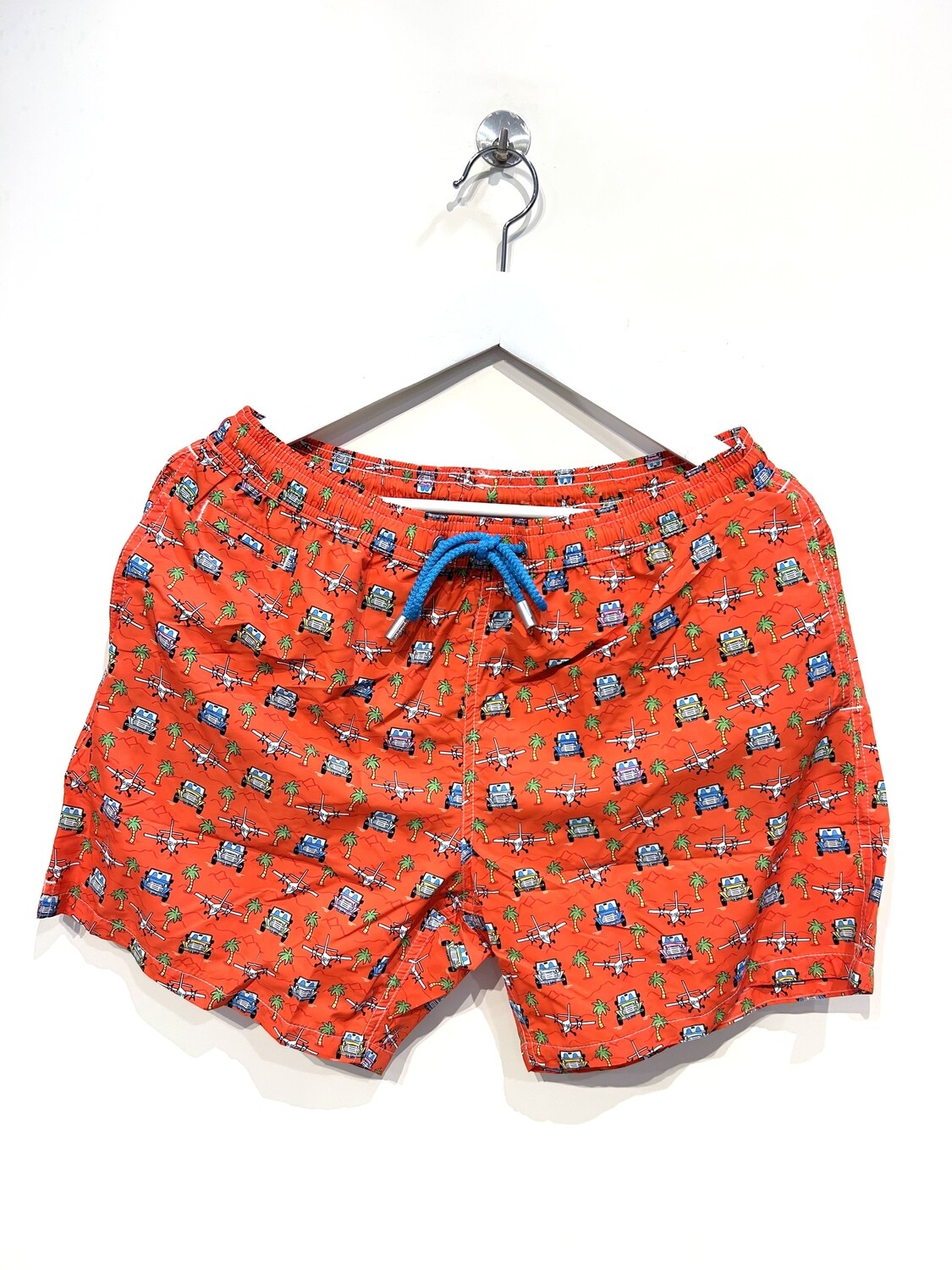 Boxer mare in nylon light stampato. Col. Arancione
