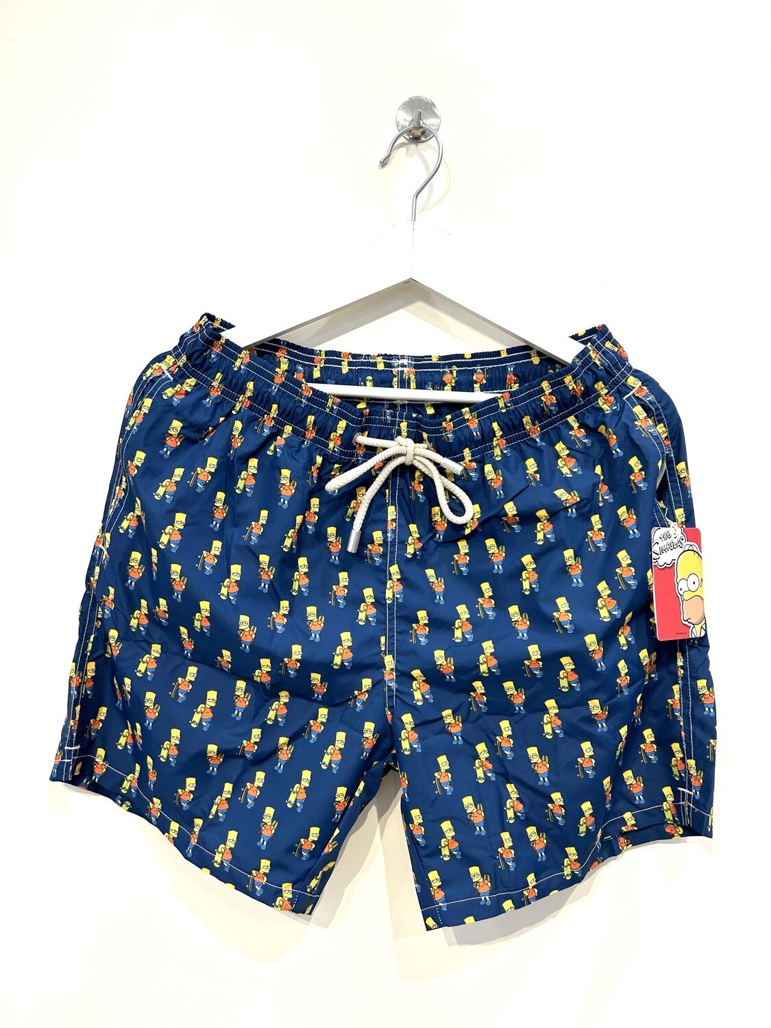 Boxer mare in nylon light, stampa Bart . Col. Bleu Marine