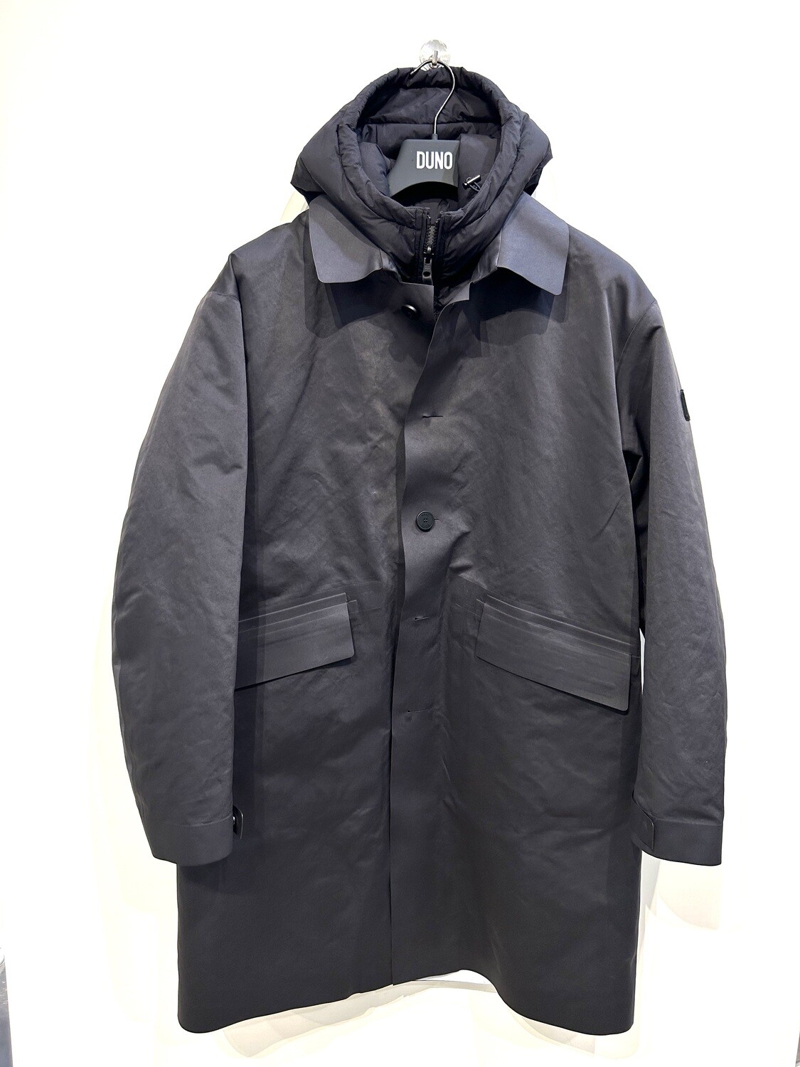​Duno Parka 3 in 1 in microfibra effetto smerigliato, color piombo