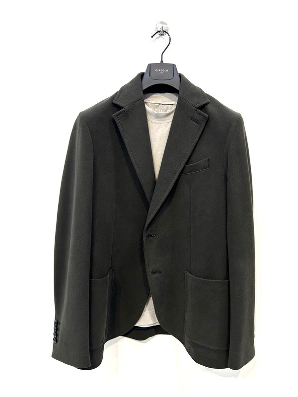 Giacca felpa in cotone ( cachemire Touch ) Col. Militare