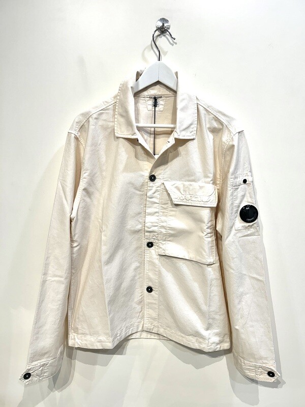 Giacca Camicia in cotone. Col. Burro