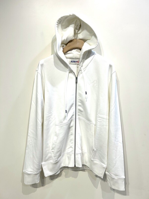 Felpa hoodie in jersey sgarzato. Col. Latte