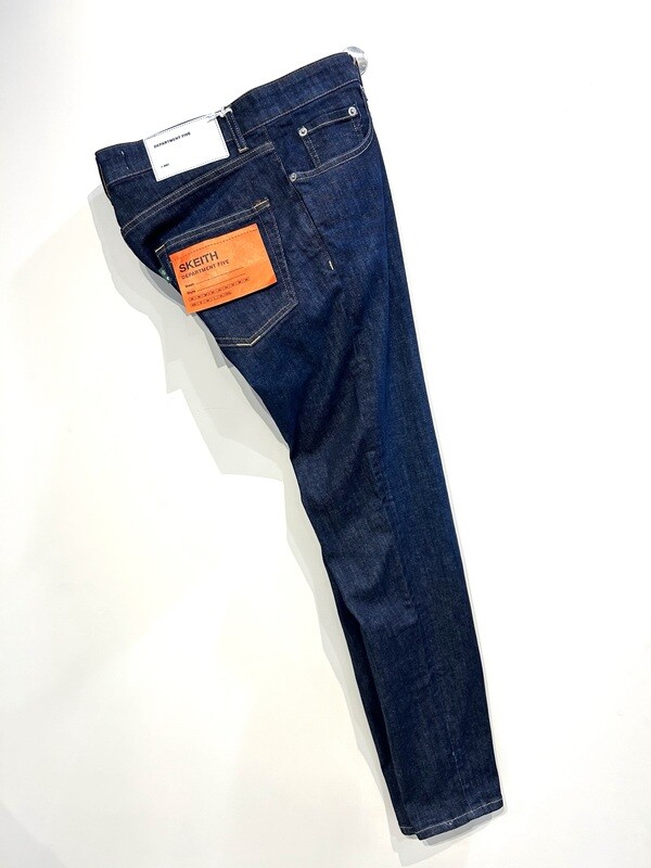 Jeans skinny denim elasticizzato non lavato. Col. Blu scuro