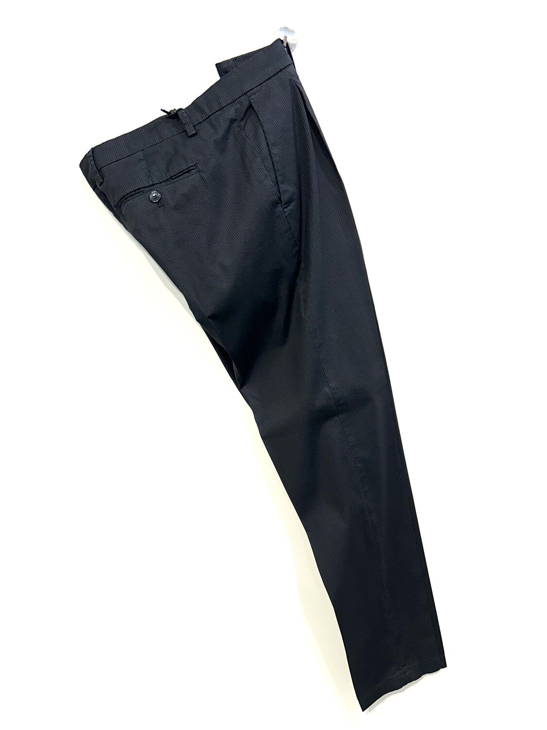 Pantalone cotone strech millerighe. Col. Nero