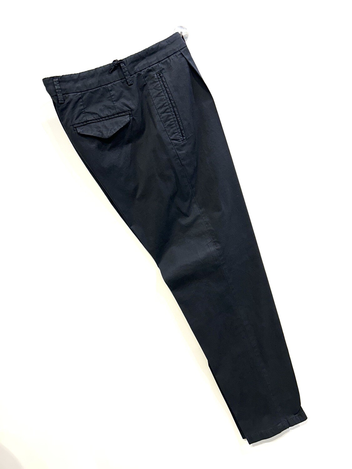 Pantalone in cotone strech, pence. Col. Nero