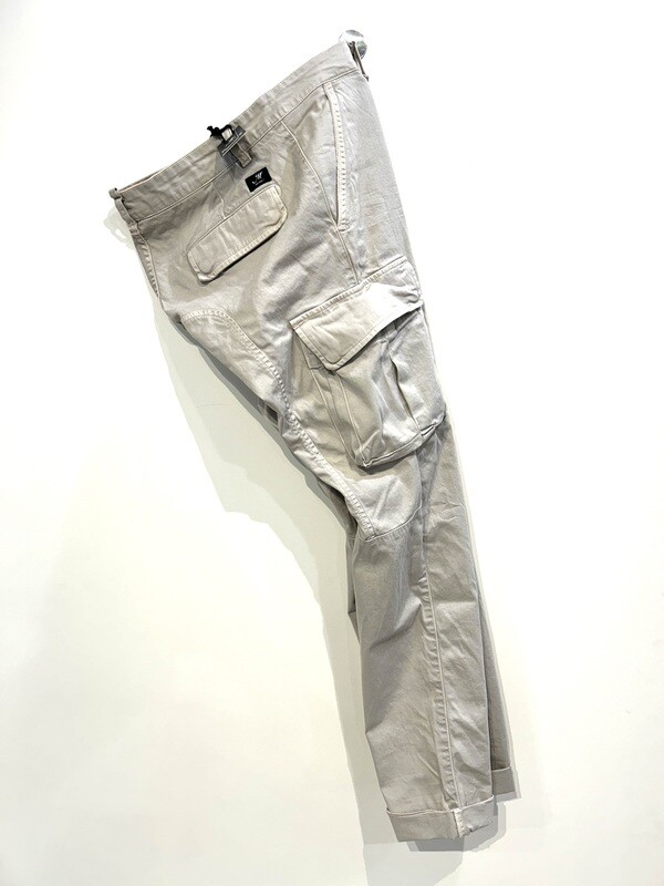 Panta cargo in cotone elasticizzato. Col. Sabbia
