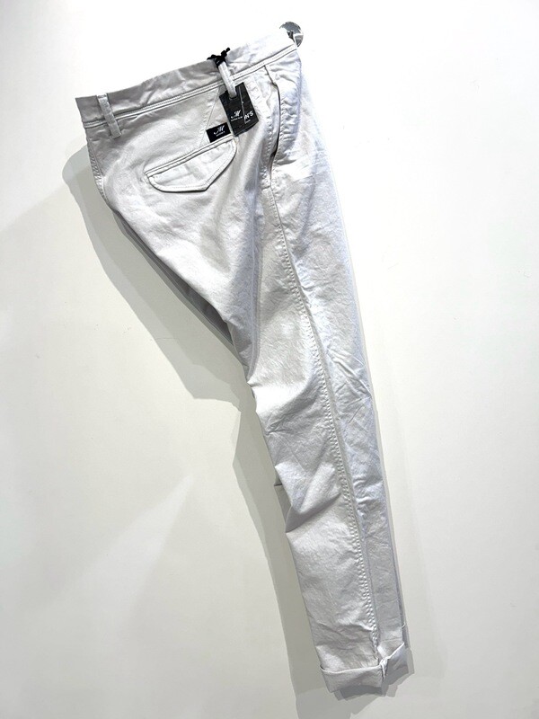 Pantalone sportivo in cotone elasticizzato. Col. Ghiaccio