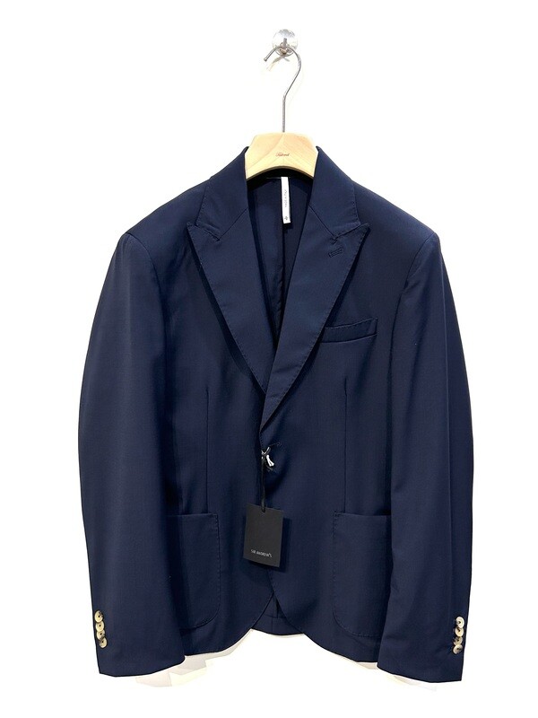 Giacca punta a lancia viscosa elasticizzata. Col. Blu navy
