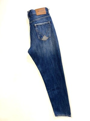 Jeans denim in tela ferma vintage, Tapared fit. Col. Bleu