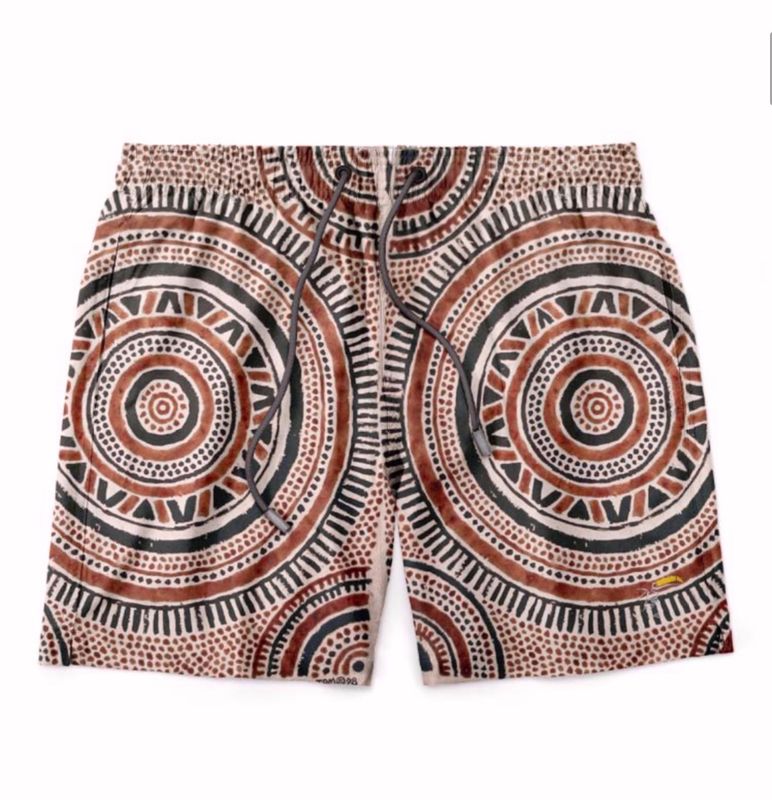 Boxer da mare ultraleggero e asciugatura rapida, stampa etnica. Col. Fantasia Sand