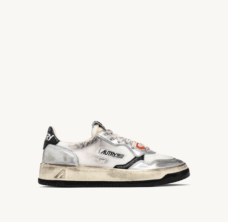 Sneaker Super Vintage in pelle e retina Limited ed.