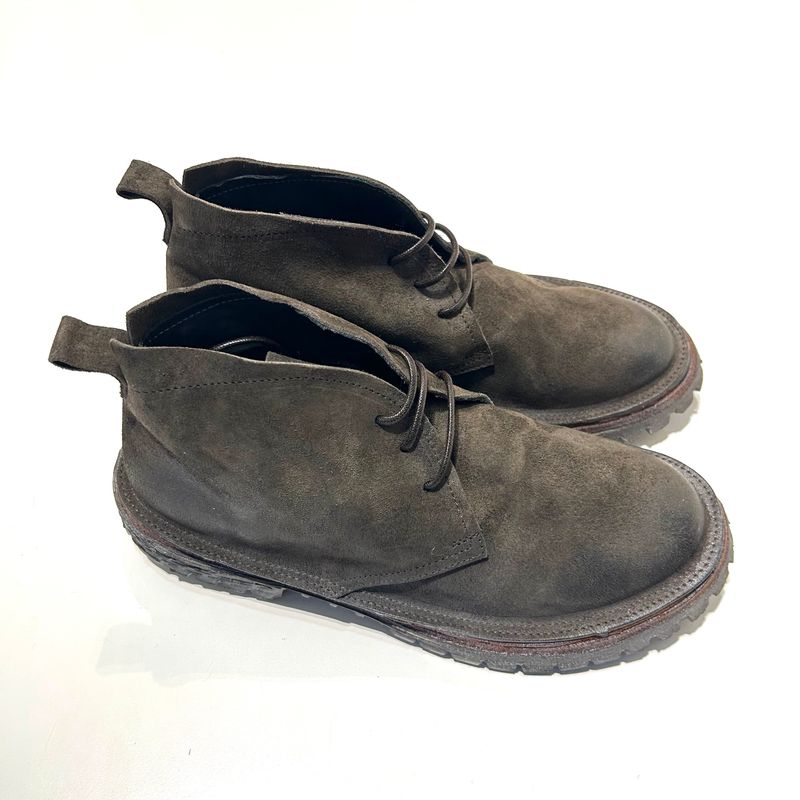Scarpa Clark in suede effetto vintage. Col. Testa Moro