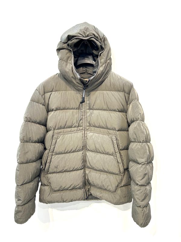Piumino in nylon metal Chrome. Col. Ferro