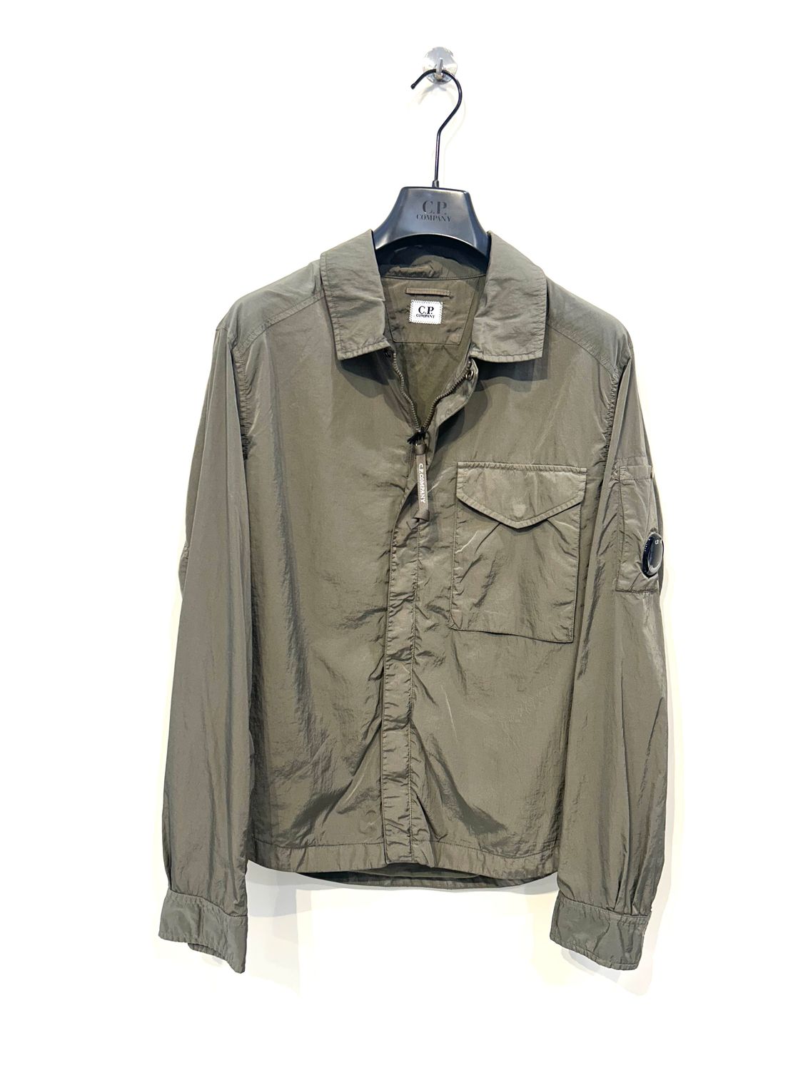 Giacca Camicia in nylon metal Chrome. Col. Militare