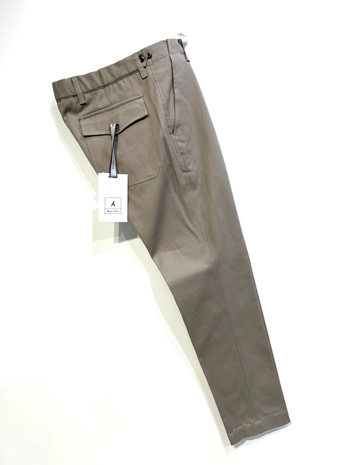 Pantalone in cotone armaturato strech, tasca Fatik. Col. Beige