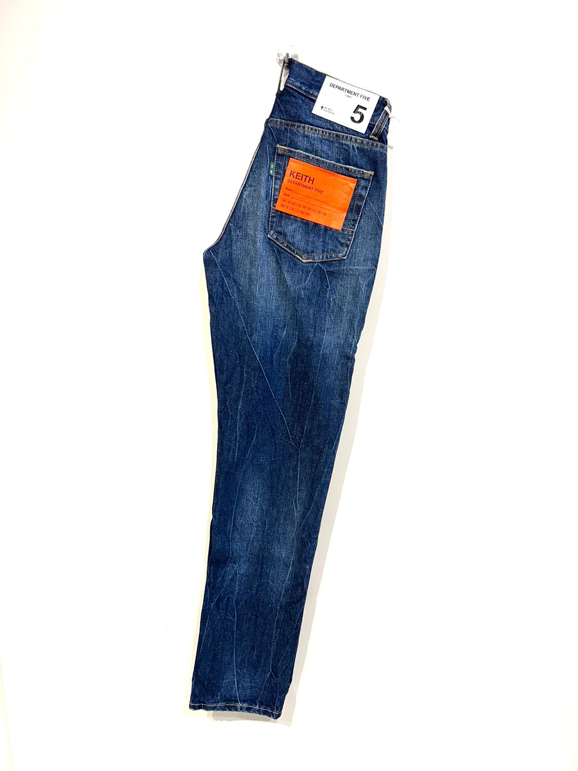 Jeans denim tela ferma supervintage. Col. Bleu scuro