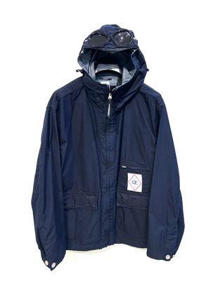 Medium jacket 50 fili con cappuccio. Col. Blu indaco Scuro