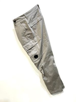 Pantacargo in cotone sateen Loose fit. Col. Cachi