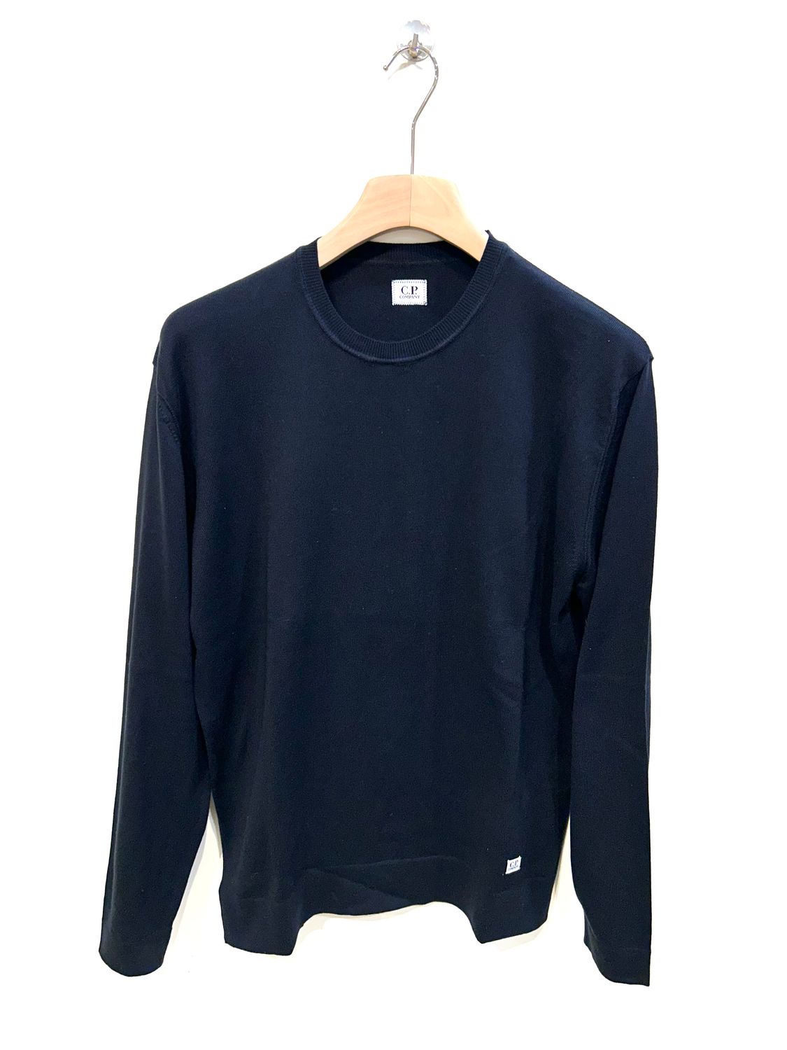 Maglia girocollo in cotone. Col. Navy
