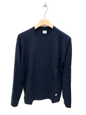 Maglia girocollo in cotone. Col. Navy