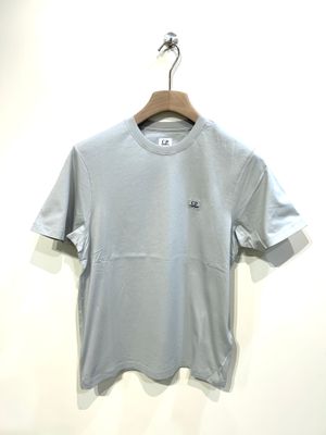 Tshirt in cotone basic logo patch. Col. Perla