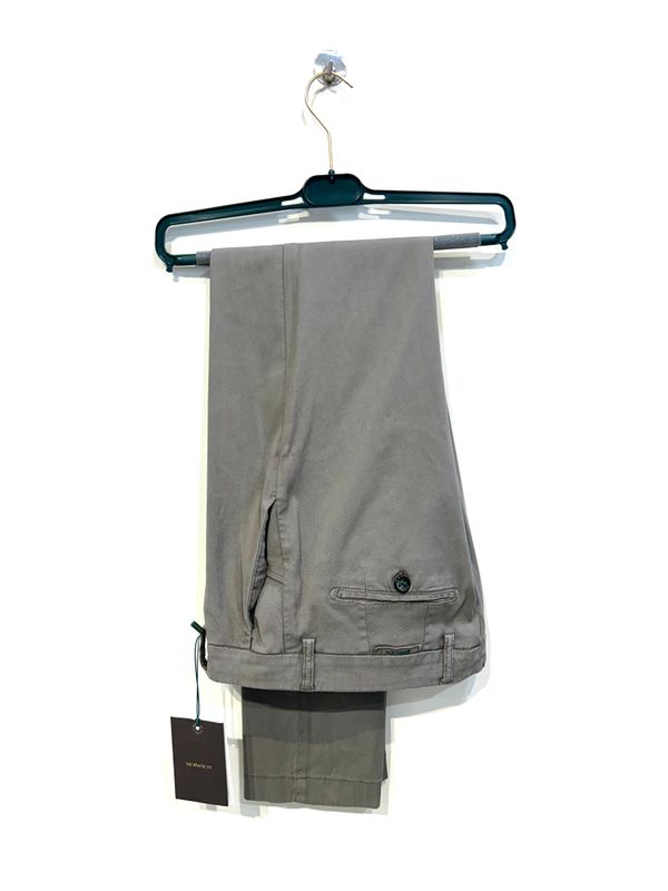 Pantalone in lyocel , cotone ed elastam. Col. Tortora scuro