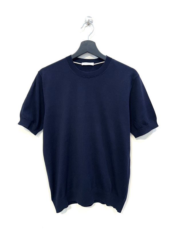 Tshirt in maglia calata in cotone. Col. Blu Navy