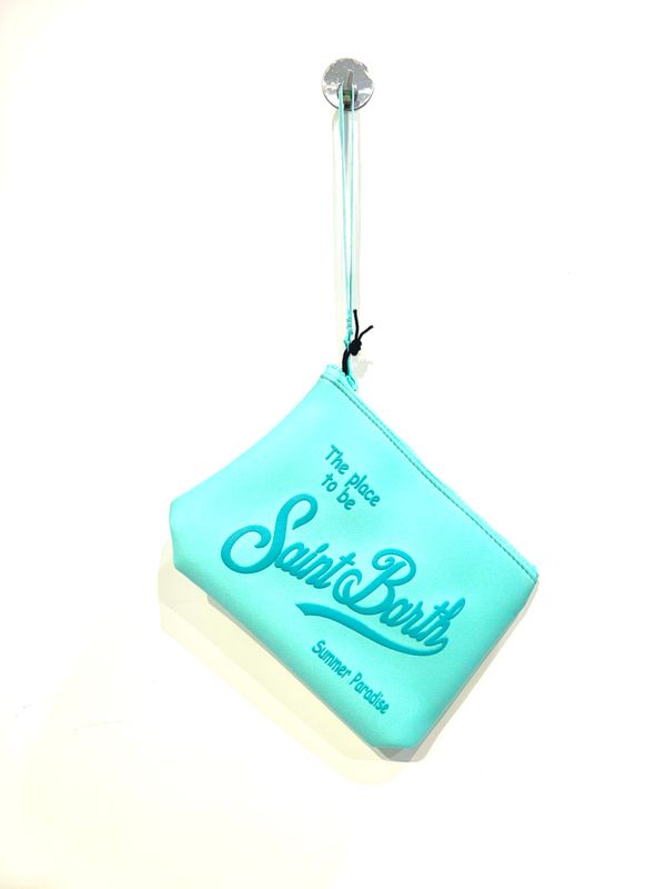 Pochette in neoprene . Col. Tiffany