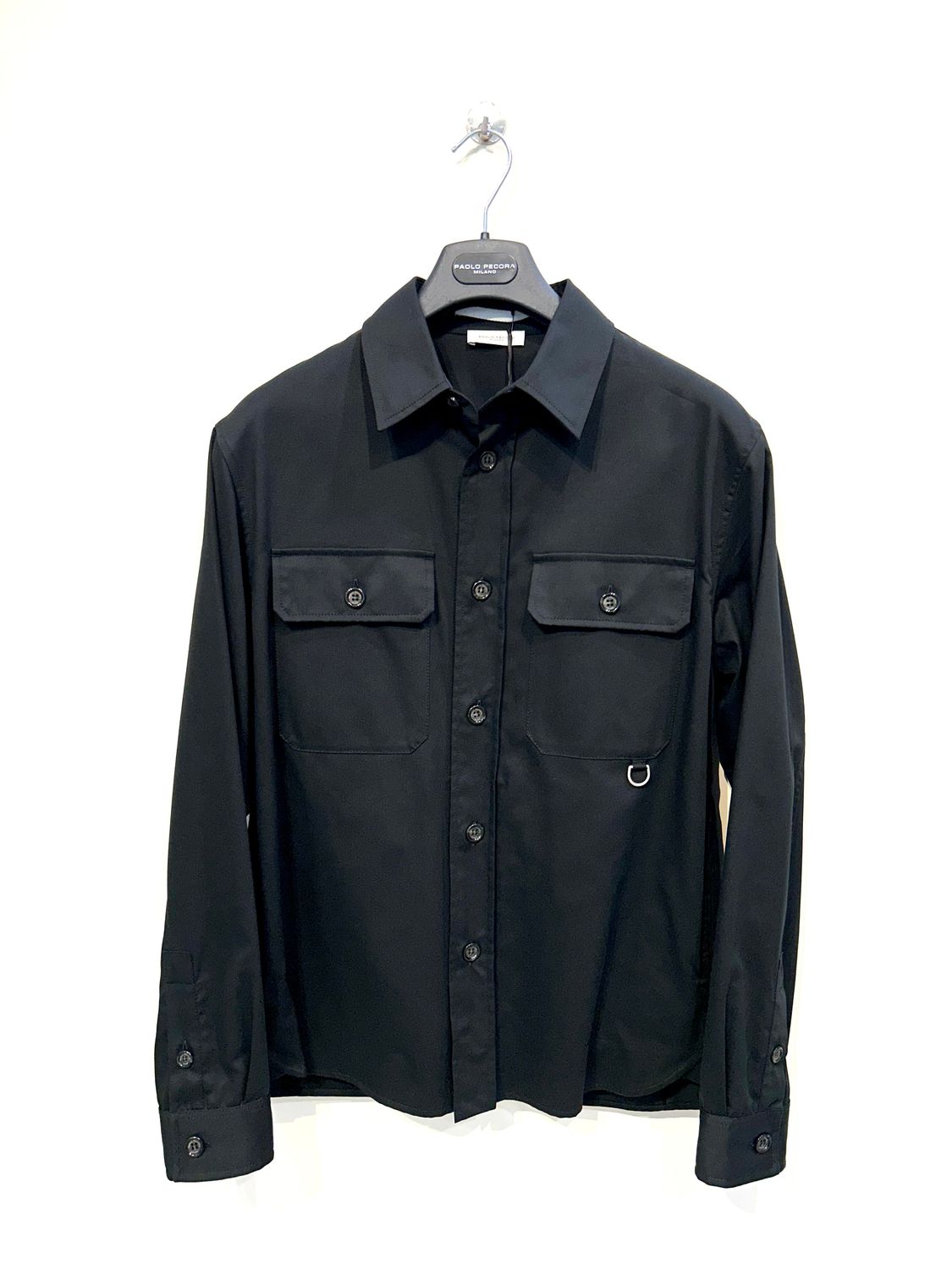 Giacca Camicia in lyocel e cotone. Col. Nero