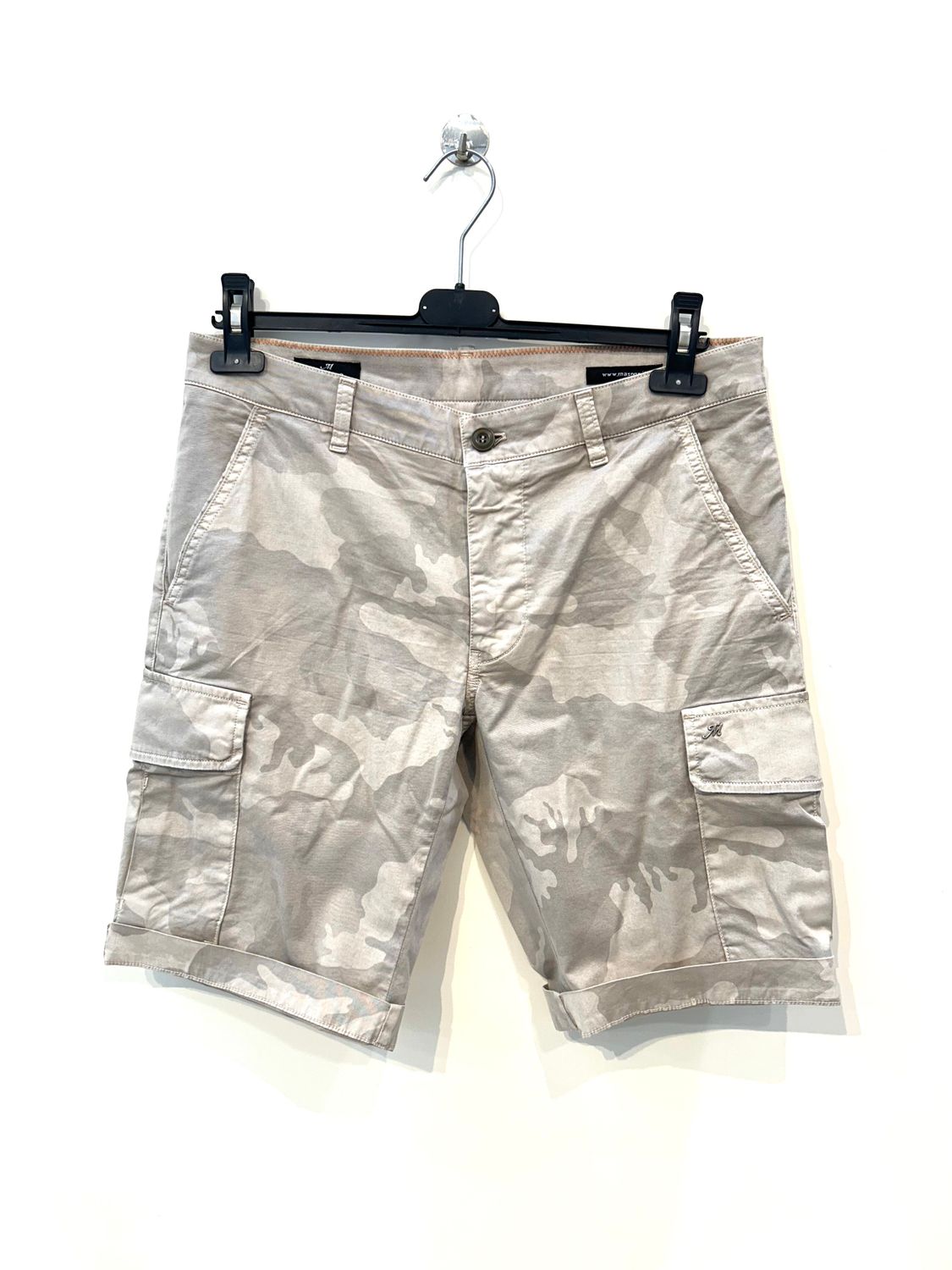 Bermuda cargo camouflage cotone strech. Col. Camouflage Sabbia